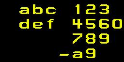 hex number entry keyboard map