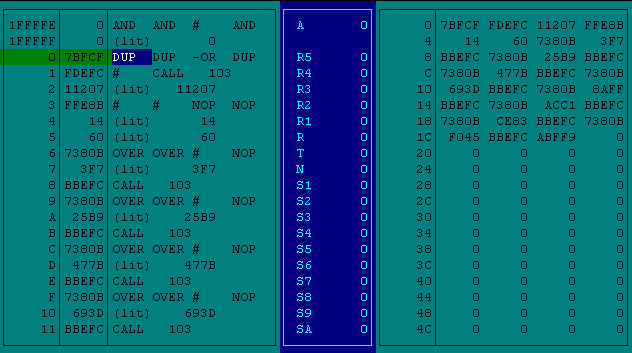 F21emu screen