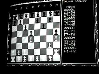 TV image of chess game