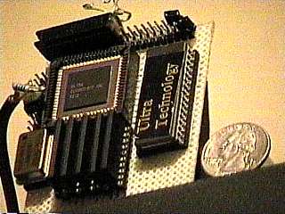 small F21d board with PROM and DRAM